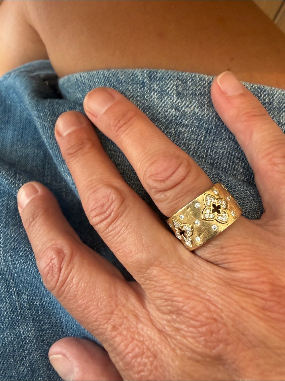 Roberto Coin Venetian Princess 18k gold ring. Size 6.5 - Picture 3 of 16